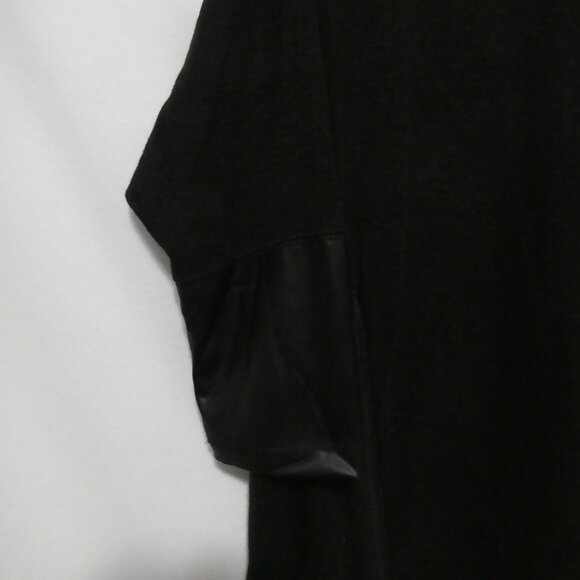 BUFFALO - David Bitton | medium | Black Asymmetrical Top | Faux Leather Accents - Picture 7 of 16